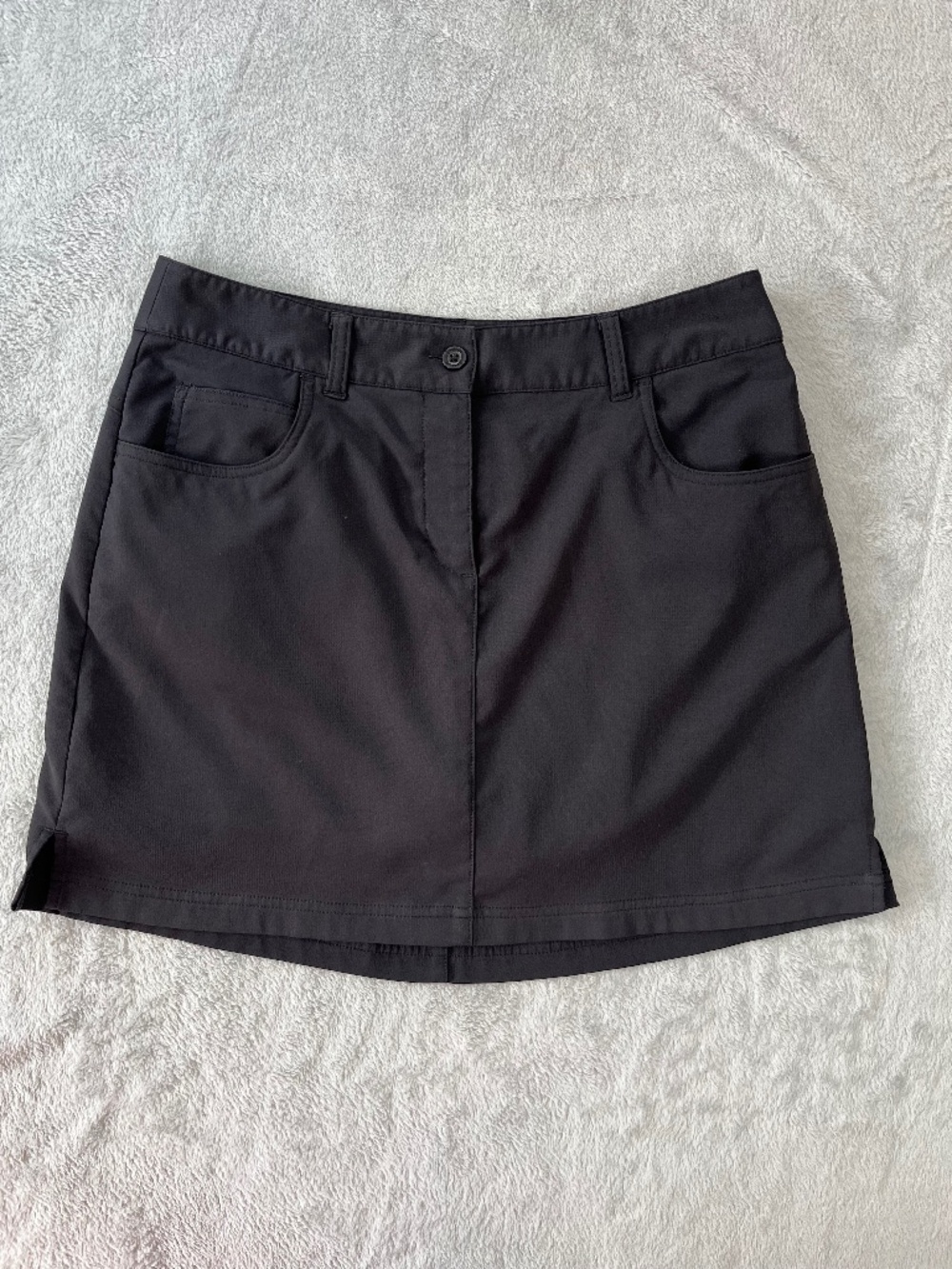 Slazenger Black Golf Skort Moisture Wicking Stretch sz 6 Classic Style